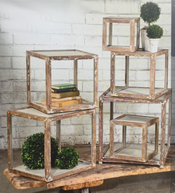 Display Risers - Distressed Shelves - Set of 6