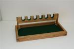 Hand Gun Display Rack - 6 Place - Oak or Walnut