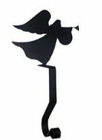  Wrought Iron Stocking Hanger - Angel