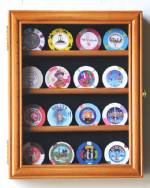 Collectibles Display Case - Casino Chip Four Row