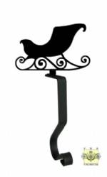  Wrought Iron Stocking Holder - Santa's Sleigh