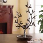 Jewelry Display Trees - Bird and Twig Trees with Nest Set