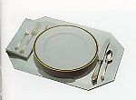 Mirror Displays - Octagon Elongated Placemat Beveled Edge