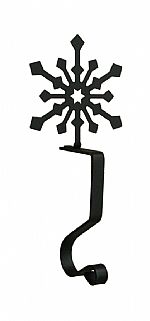  Wrought Iron Stocking Hangers - Snowflake